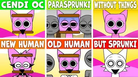 ВСЕ персонажи Sprunki из CENDI OC (Сравнение всех новых версий)