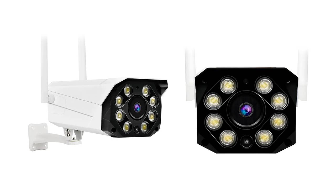 Беспроводная уличная охранная 4G-LTE IP-камера наблюдения HDcom K550-3MP-4G с датчиком движения