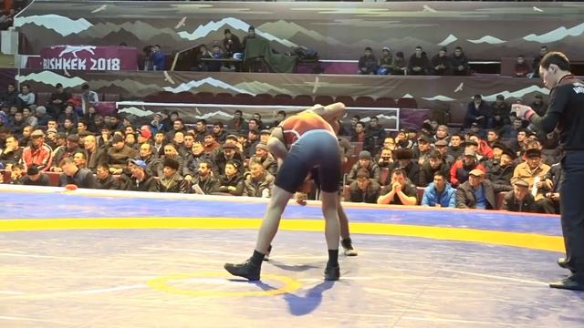 Спорт. Вольная борьба. Чемпионат Кыргызстана-2019. День 2