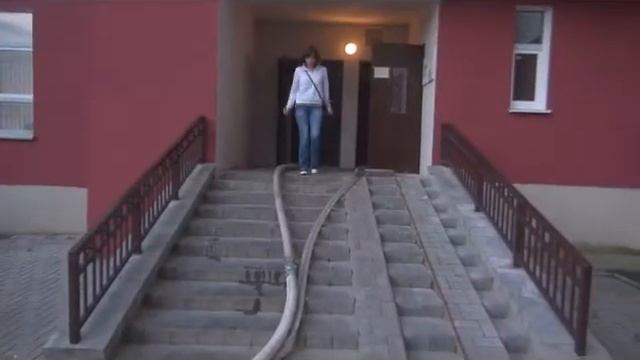 02.07.2014 ул.Матусевича - Пожар в квартире