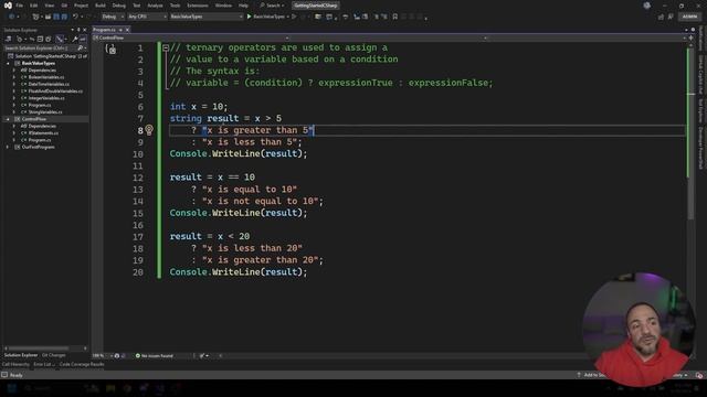 19. Ternary Operators