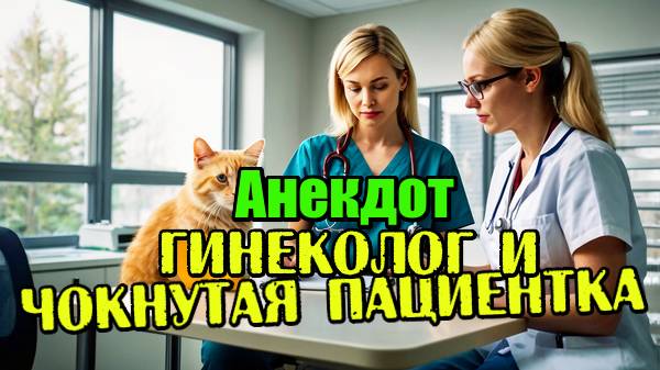 Анекдот про Гинеколога и Киску. Анекдот до слез. Новый и смешной анекдот.