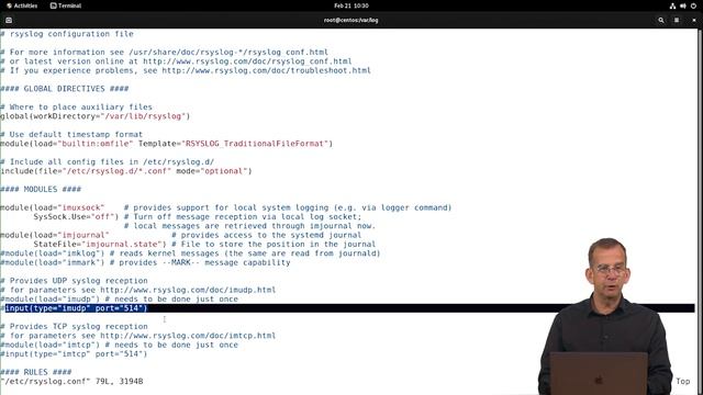 004. 5.3 Configuring rsyslogd