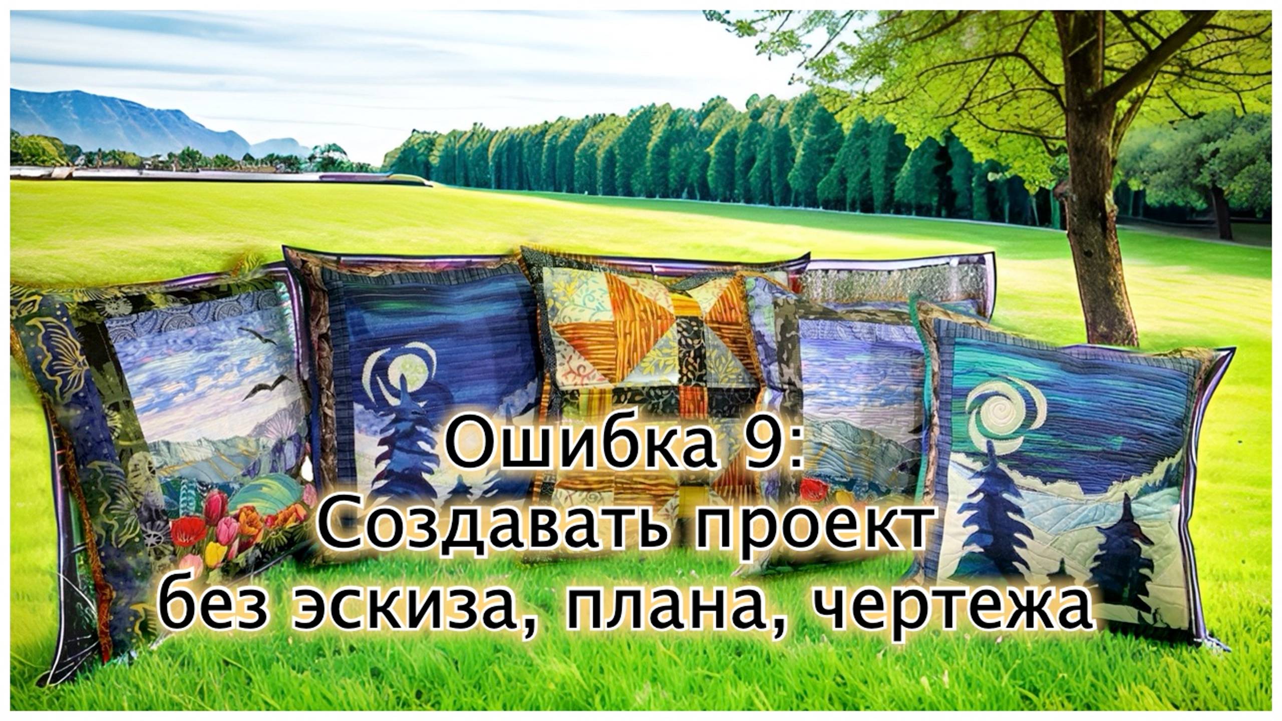 Разбор ошибок начинающих лоскутниц. 9. Нужен ли эскиз проекта?