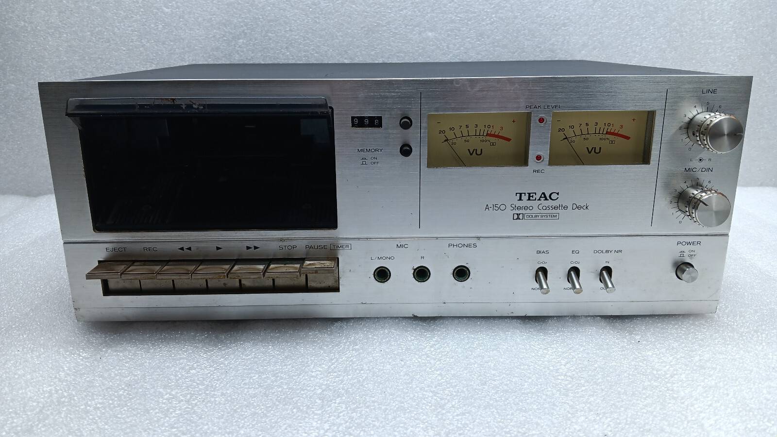 Винтажный стерео-кассетный магнитофон TEAC A-150-Япония-