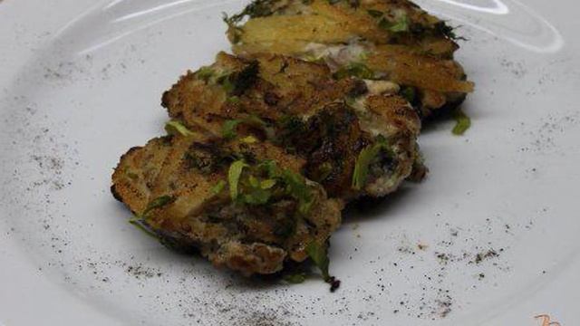 Куриная котлета с зеленью