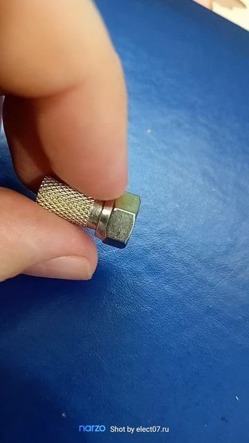 F разъем с резиновым кольцом для антенного кабеля RG - 6