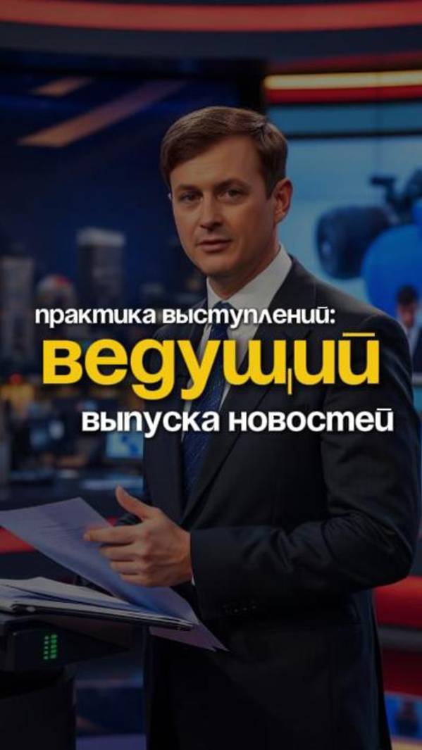 Выступи публично, как ведущий выпуска новостей