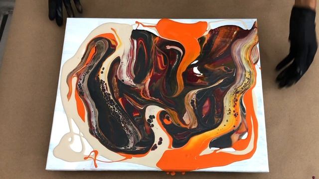Create Abstract Art with Wild Color Combinations ~ Gorgeous Fluid Art Painting