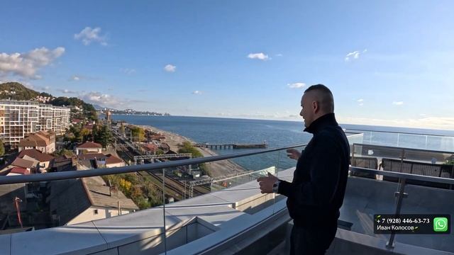 Апартаменты с ремонтом и потрясающим видом на море АК