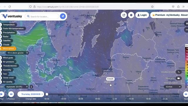We are waiting for rain  Czech weather site shows real time weather very accurately