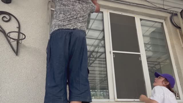 Влог.пришлось в дом через окно