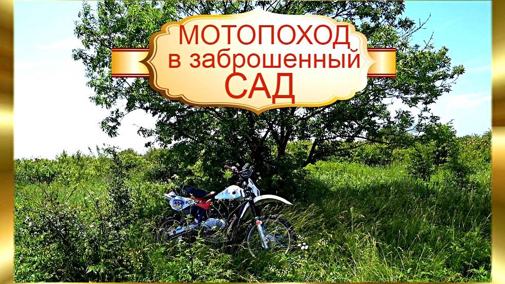 Мотопоход в заброшенный сад.
