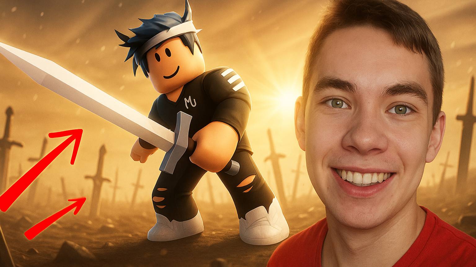 Получил МОЩНОЕ ОРУЖИЕ В ROBLOX режиме!