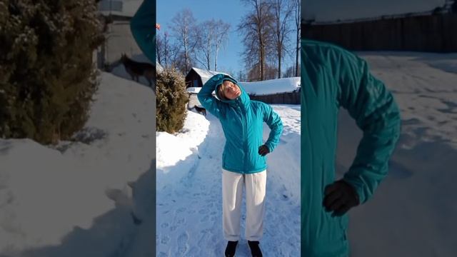 Йога#разминка🌝🙏# дача