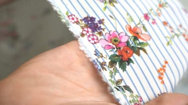 Ткань плательная принт 100% вискоза Италия штапель