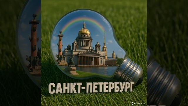 Санкт-Петербург в лампочке