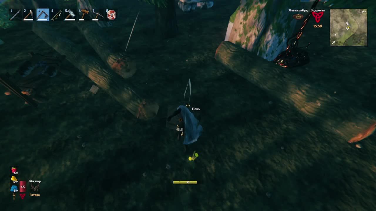 Valheim. Выживание. Строю замок. +локация зима