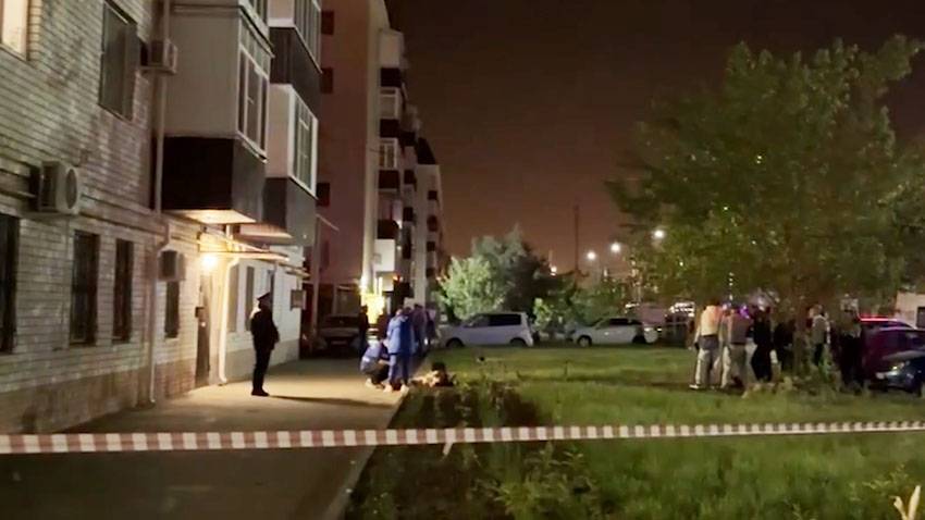 Кадры с места взрыва в Ставрополе, в результате которого погибли два человека