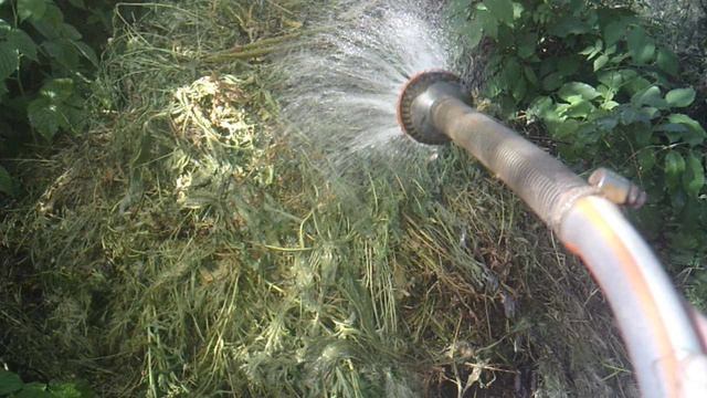 Орошение пополненного компоста