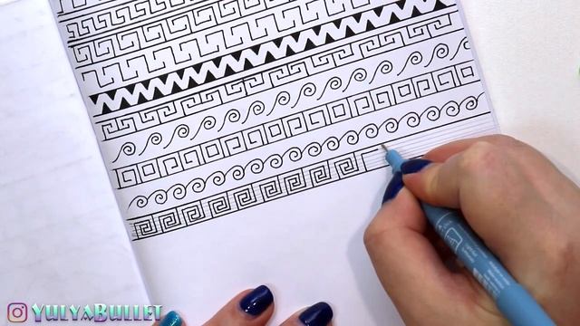 ЗЕНТАНГЛ ДЛЯ НАЧИНАЮЩИХ | ЗЕНТАНГЛ УРОК - ГРЕЧЕСКИЙ УЗОР - МЕАНДР