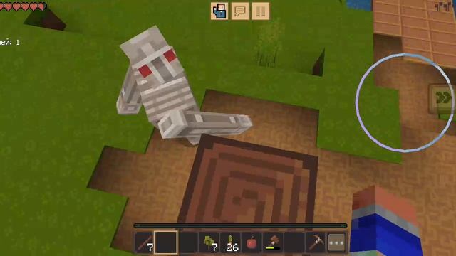 1 часть 
выживание в игре minecraft