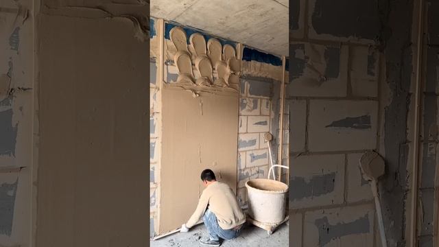 Как легко оштукатурить стену ротгипсом.
