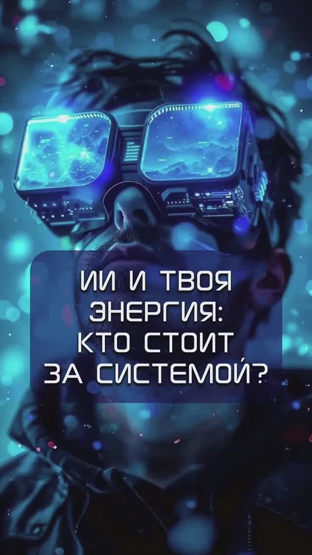 ИИ и твоя энергия кто стоит за системой?