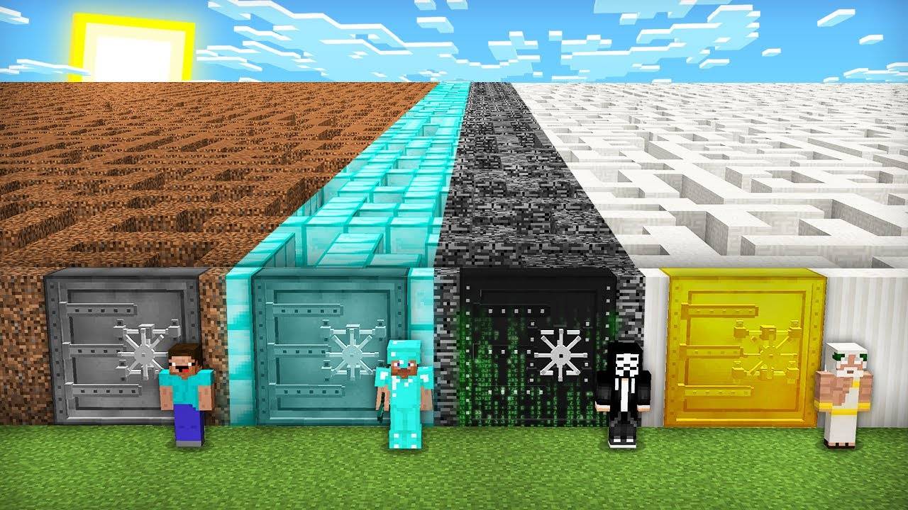 ЛАБИРИНТ МАЙНКРАФТ НУБ ПРОТИВ ПРО ПРОТИВ ЧИТЕР ПРОТИВ БОГ БАТЛ  Компот Minecraft