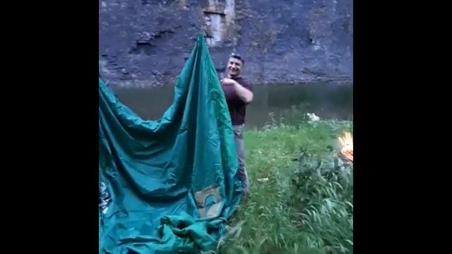 ПОХОДНАЯ печь ДенисовЪ по-серому делаем МОБИЛЬНУЮ баню на берегу реки Зилим