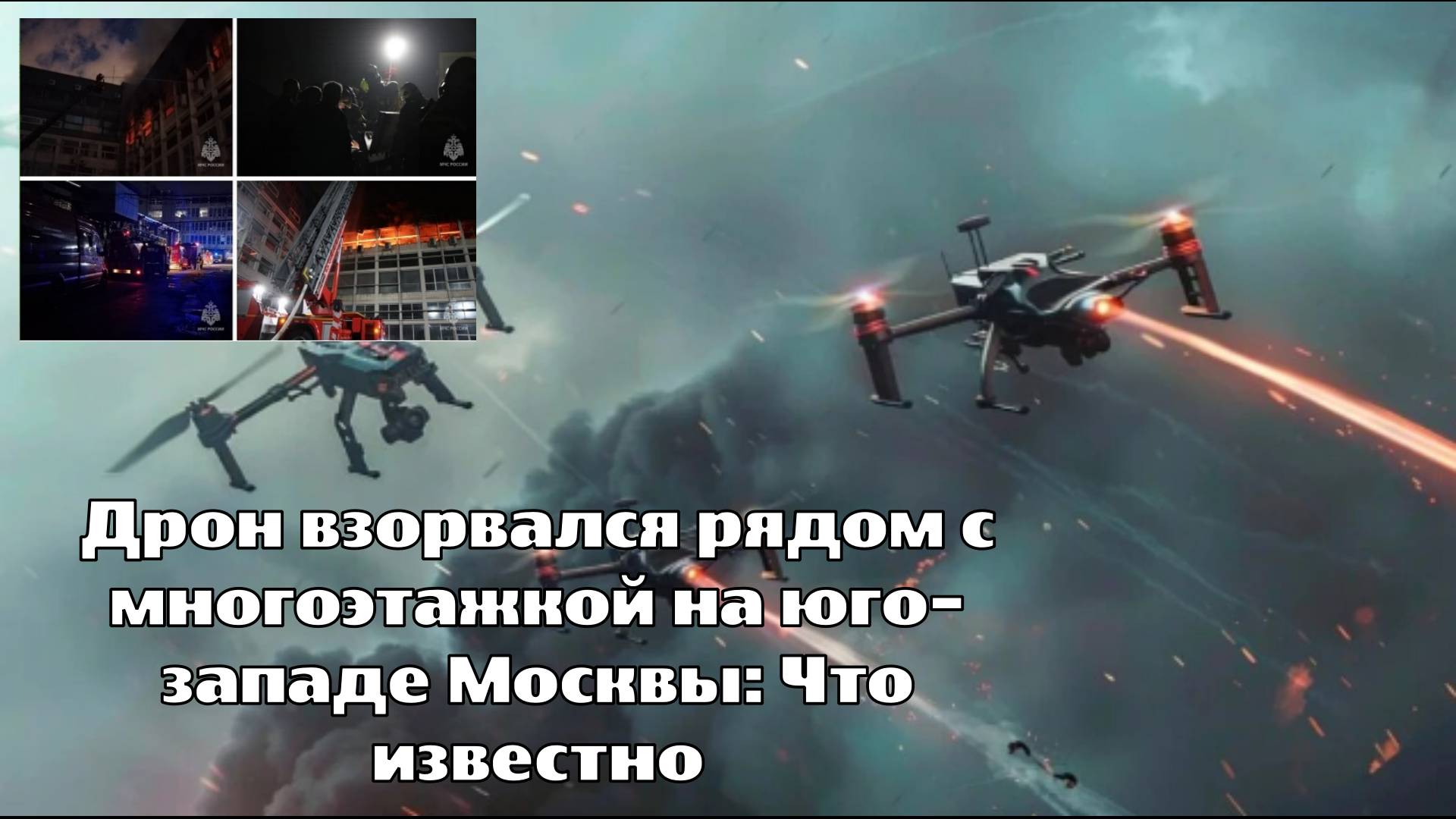 Дрон взорвался рядом с многоэтажкой на юго-западе Москвы: Что известно