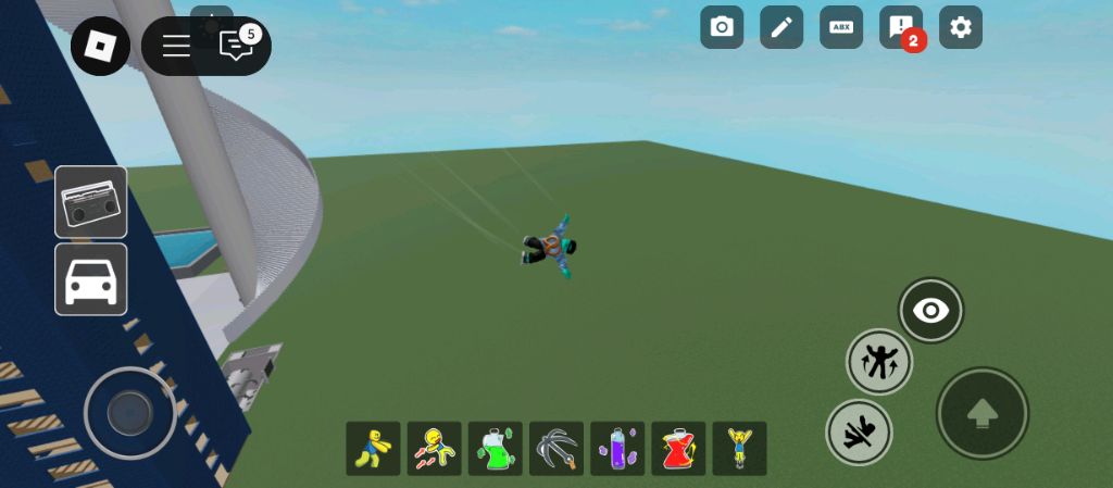я падаю в roblox