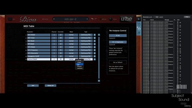 3 -D3 - MIDI Assignments
