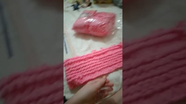 Как связать  коврик из пряжи Alize puffy (показываю на своём недоделаном ковре)