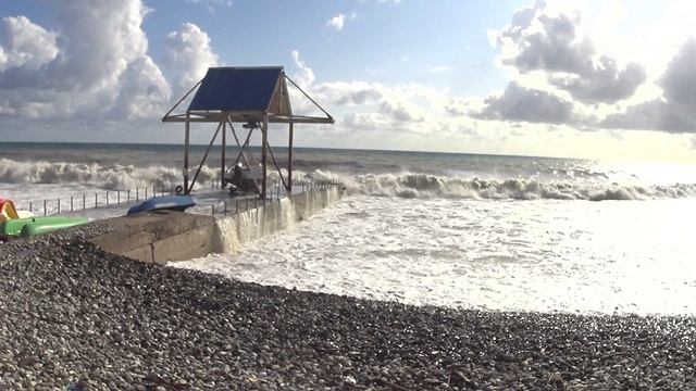 Супер волны Черного моря. После штормие