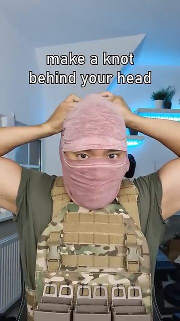 EASY balaclava NINJA HACK with t-shirt #shorts