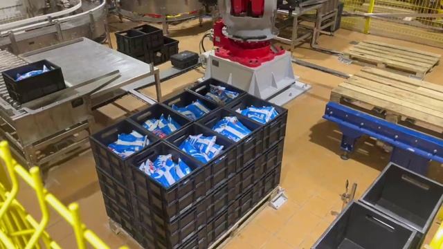 Роботизированный комплекс для укладки готовой продукции на поддон