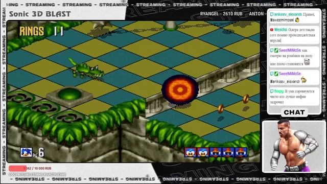 Марафон по классическому Сонику! Sonic 3D Blast\Прохождение в прямом эфире(Вечером в UMK3 у Сноубоя