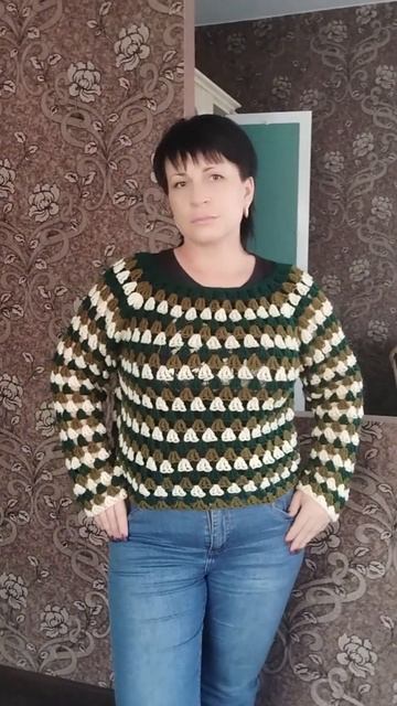 Вяжем крючком свитер реглан. Тренд зимы 2024 года. #вязаниекрючком #вязание #стильно #вязаннаямода