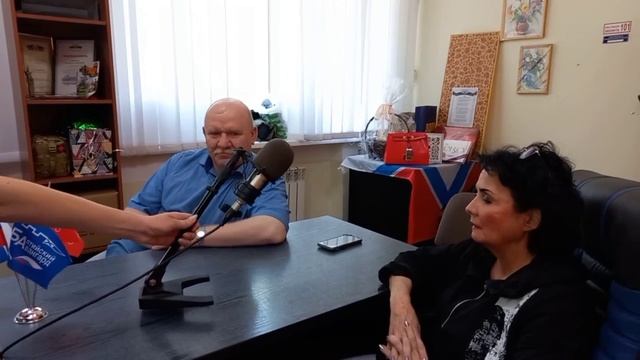 Интервью Владимира Беличенко и Маргариты Валиулиной на Донецком радио июль 2023 год
