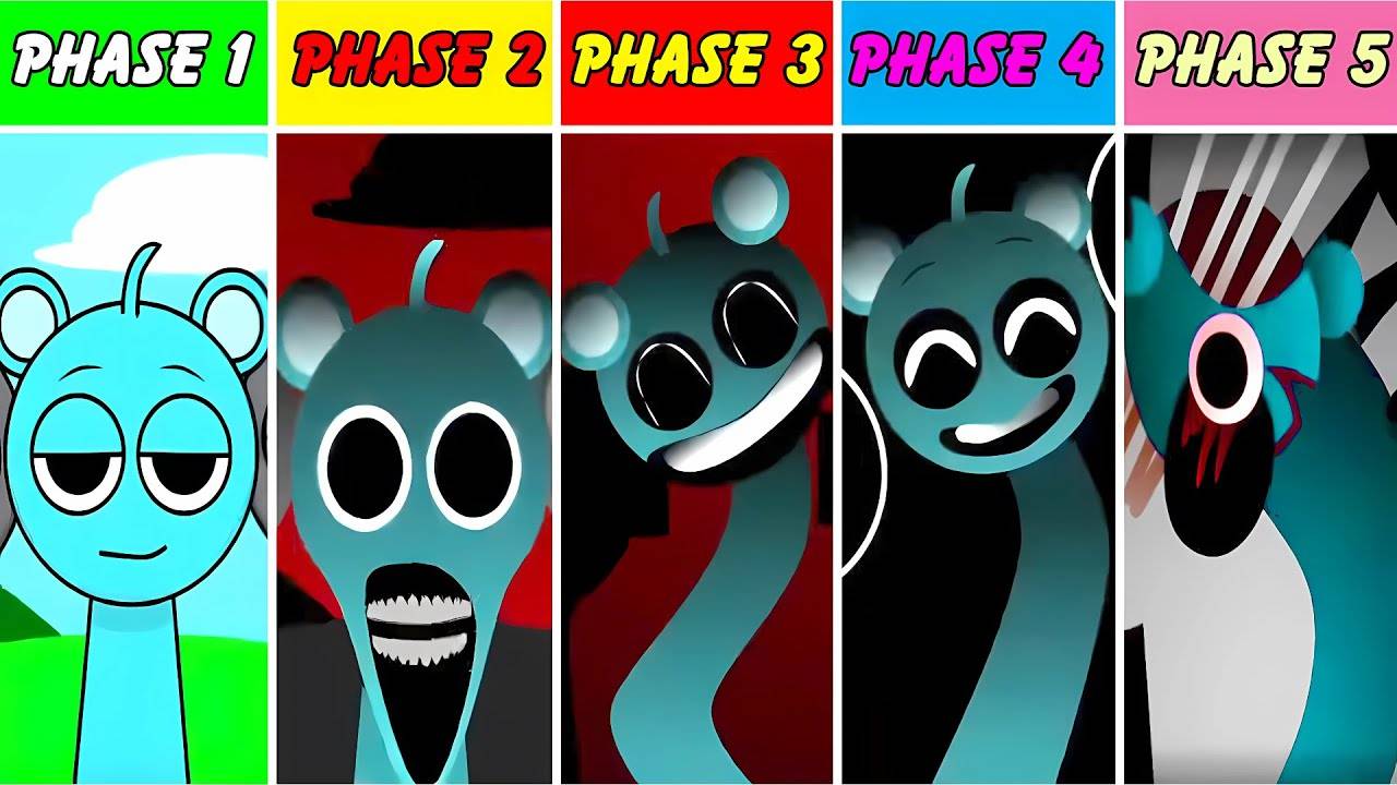 Incredibox Запускает Все фазы, Начиная с Фазы 1 И Заканчивая Фазой 5, Но Все они - Небо