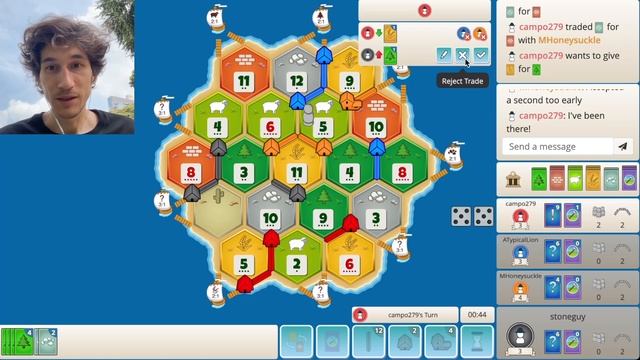 Играю в Катан/Колонизаторы на рейтинг | Полная игра | День 110
