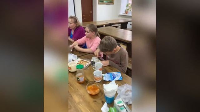 Вязание, воскресная школа п. Назарьево, лето 2020