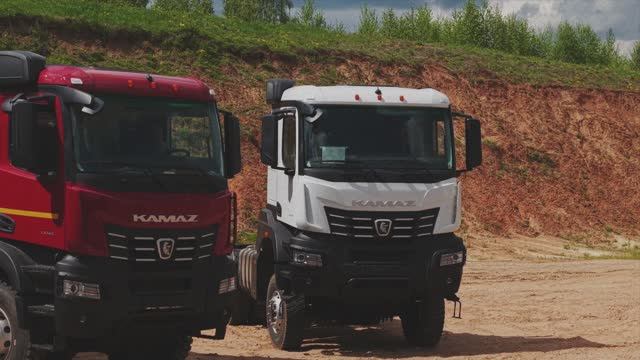 Тест-драйв новых самосвалов КАМАЗ в Московской области
