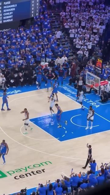 Chet soars for the lob and OKC fans ERUPT!