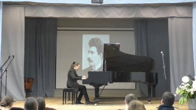 Р. Глиэр. Листок из альбома. Выстропова Варвара. Преп.  Ряскова Е. Н. ЦШИ при ВГИИК
