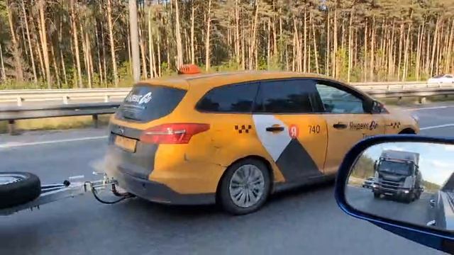 По М4 с прицепом