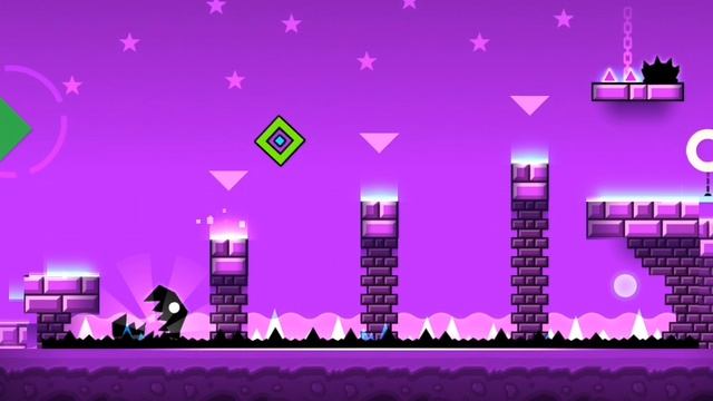 Играю в Geometry Dash