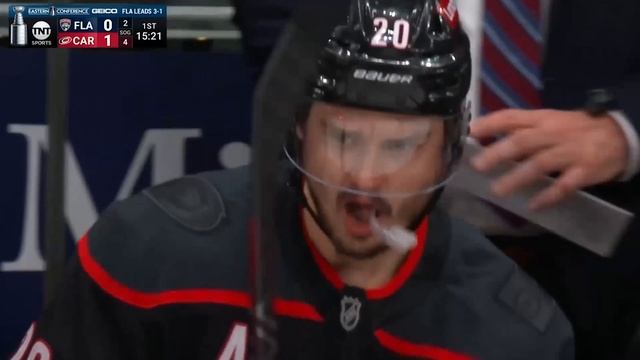 Sebastian Aho gets it started in Game 5!