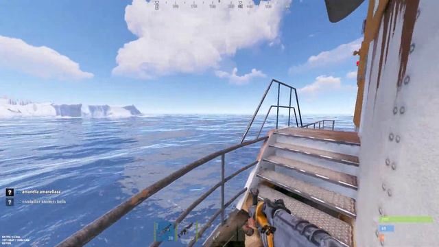 Рейд баржи susu фулл забитая лутом в RUST РАСТ